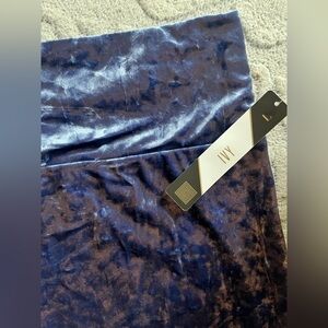 NWT LuLaRoe Elegant Ice blue Velvet Ivy Pencil Skirt